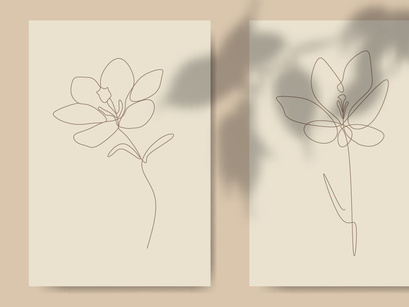 Crocus Flower Line art
