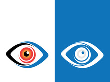 Branding identity corporate eye care vector logo design