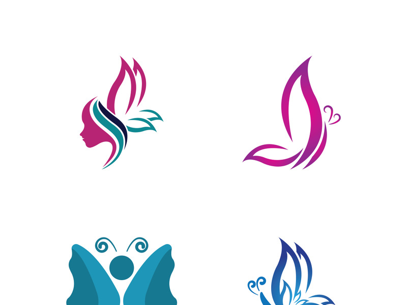 Beauty butterfly vector icon design