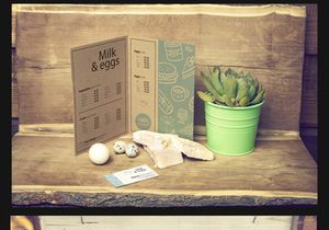 Organic Food Photo Mockup Milk & Eggs Vol.2