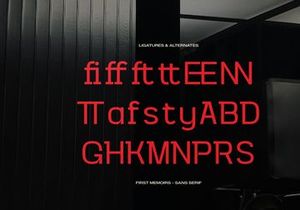 First Memoirs | Sans Serif Typeface