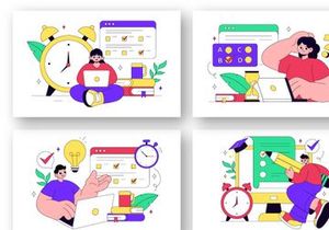 10 Online Test Vector Illustration
