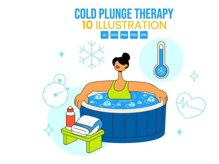 10 Cold Plunge Therapy Illustration