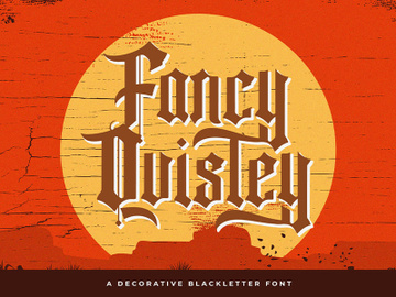 Fancy Quisley - Blackletter Font preview picture