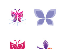 Butterfly logo icon vector design illustration