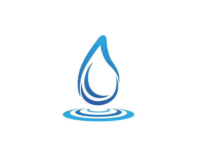 Water drop Logo Template vector illustration design - Vector.