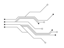 Circuit vector illustration design
