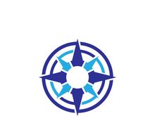 Compass logo template vector icon illustration design