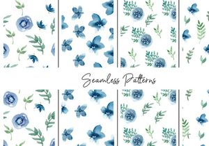 Indigo Blue Watercolor Pack
