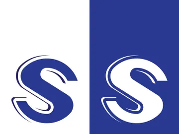 S letter creative icon logo design elegant vector illustration preview picture
