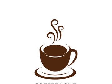 Coffee logo  icon vector illustration template preview picture