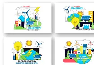 10 Global Energy Independence Day Illustration