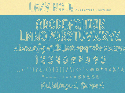 Lazy Note - Display Font