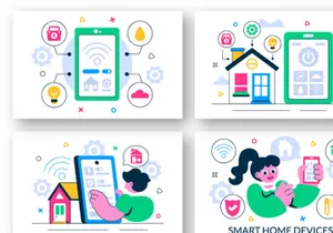 10 Smart Home Devices Illustration