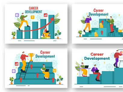 12 Career Development Illustration