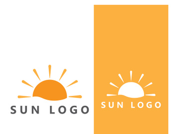 Sun logo design with a modern concept. preview picture