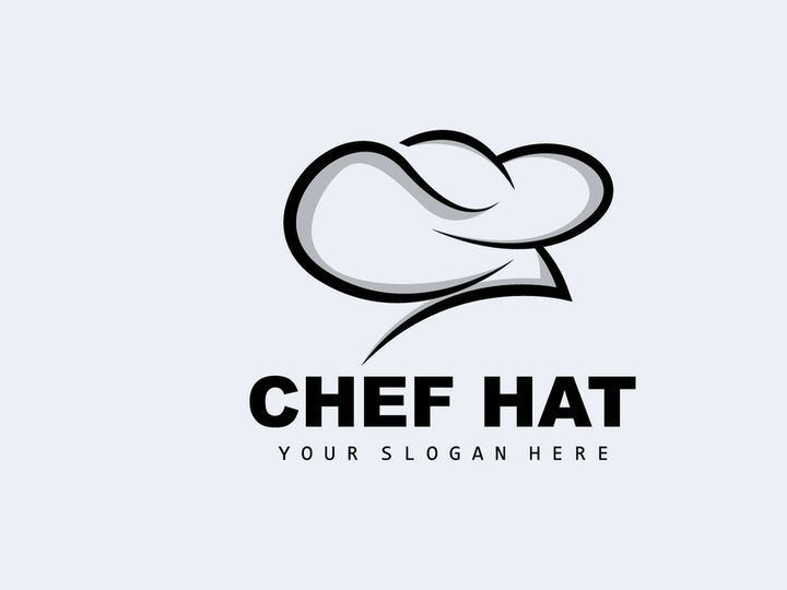Chef Hat Logo, Restaurant Chef Vector, Design For Restaurant, Catering, Deli, Bakery