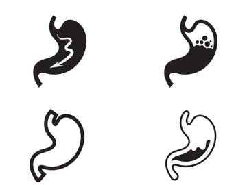 Stomach care icon designs concept illustration preview picture