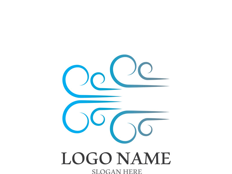 Wind icon vector illustration design template