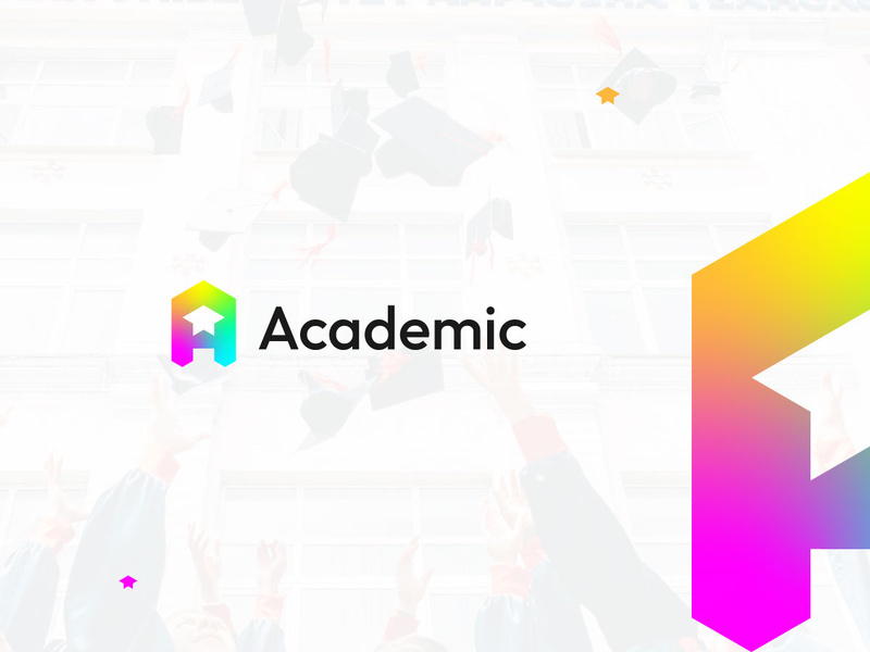 Letter A Logo Design - Educational Logo - school logo - Lettermark Logo