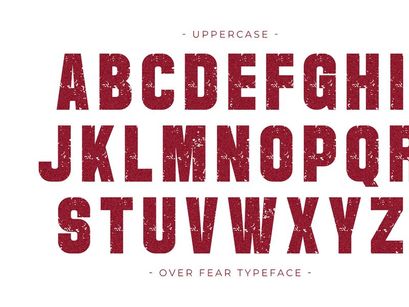 Over Fear - Condensed Display Font