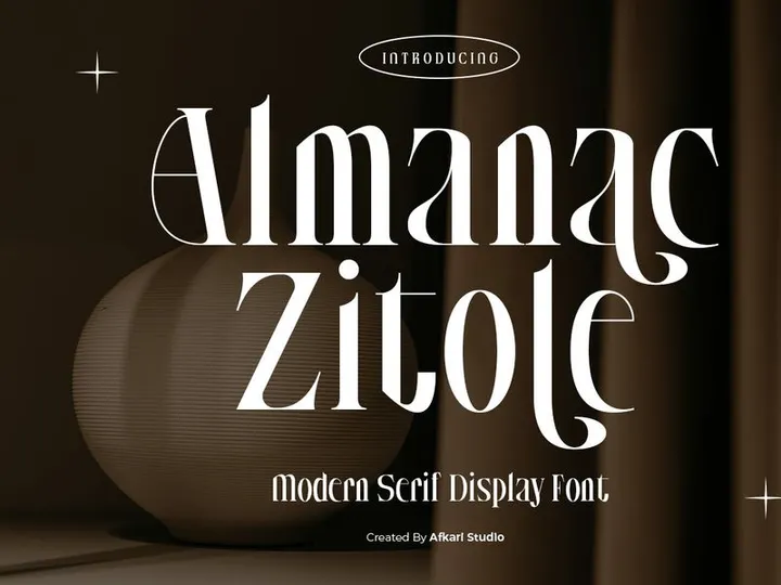 Almanac Zitole - Modern Serif Display Font