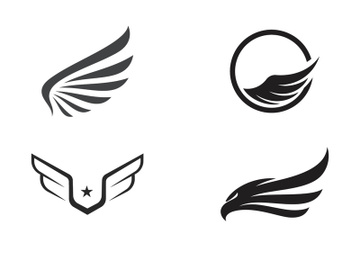 Wing  logo icon vector illustration preview picture