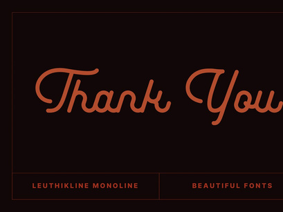 Leuthikline Beautiful Monoline Font