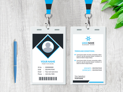 Corporate ID Card Design Template