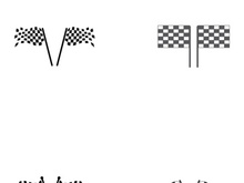 Race flag logo