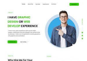 PERSONAL PROTFOLIO LANDING PAGE  UI UX DESIGN