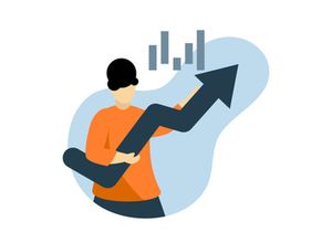 social network business Flat illustration