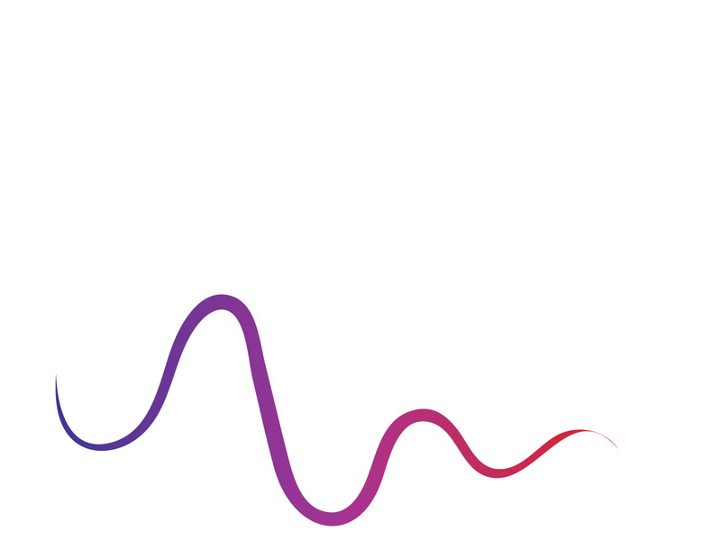 Sound waves vector illustration design template