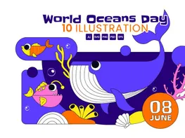 10 World Ocean Day Illustration preview picture