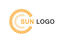 Sun logo vector
