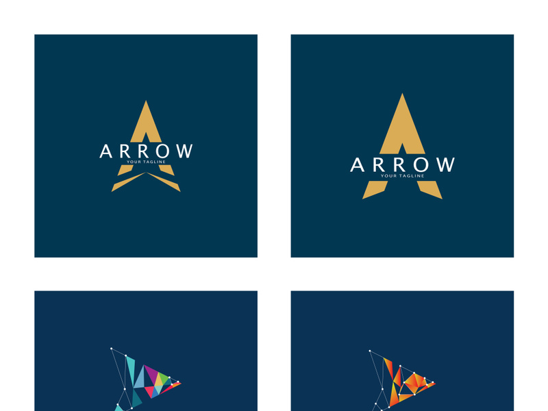 Arrow vector illustration icon Logo Template design