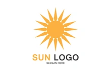 Sun logo vector