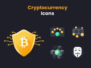 Cryptocurrency Web Icons preview picture