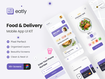 Eatly - Food And Delivery App UI Kit