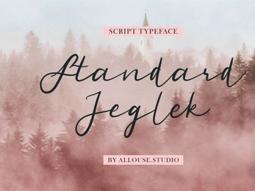 Standard Jeglek - Script Typeface preview picture