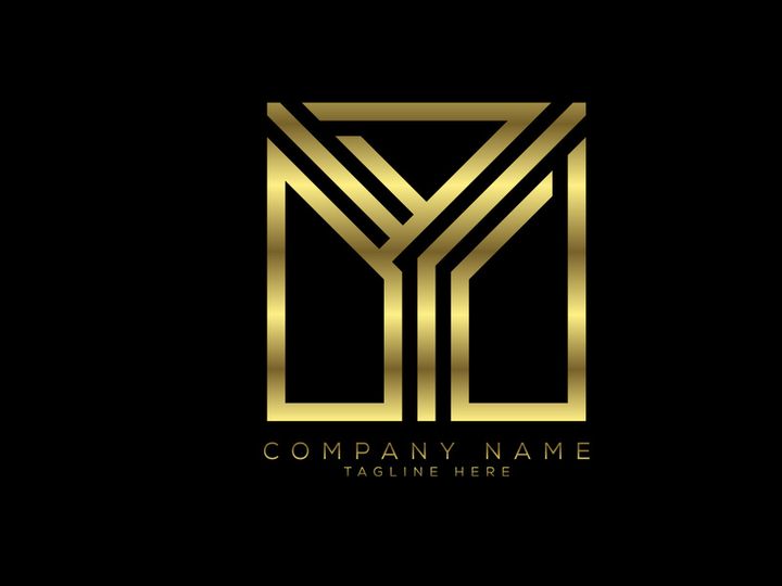 Luxury golden color line letter, Graphic Alphabet Symbol for Corporate Business Identity