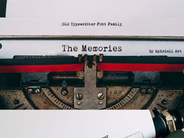TheMemories - Old Typewritter Font preview picture