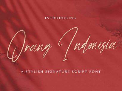 Orang Indonesia - Handwritten Font