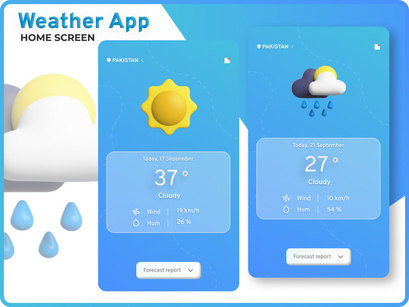 Weather APP UI Kit