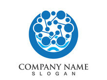 Molecule symbol logo template vector illustration design