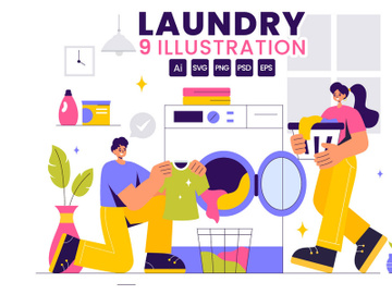 9 Laundry Room Illustration preview picture