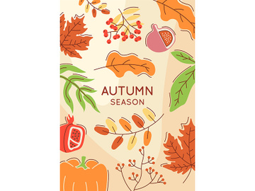 Autumn season abstract poster template preview picture