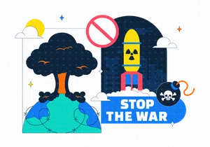 10 Stop The War Peace Illustration