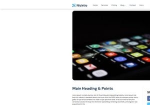 Nicktio NextJS Tailwind Website Template