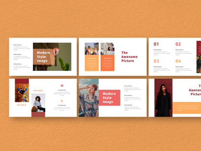 Hot Color Powerpoint Template